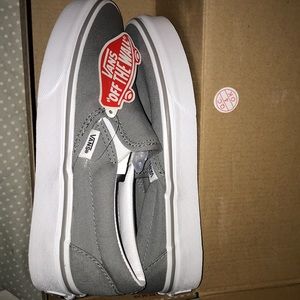 BRAND NEW! Vans shoes! So cute, light gray!